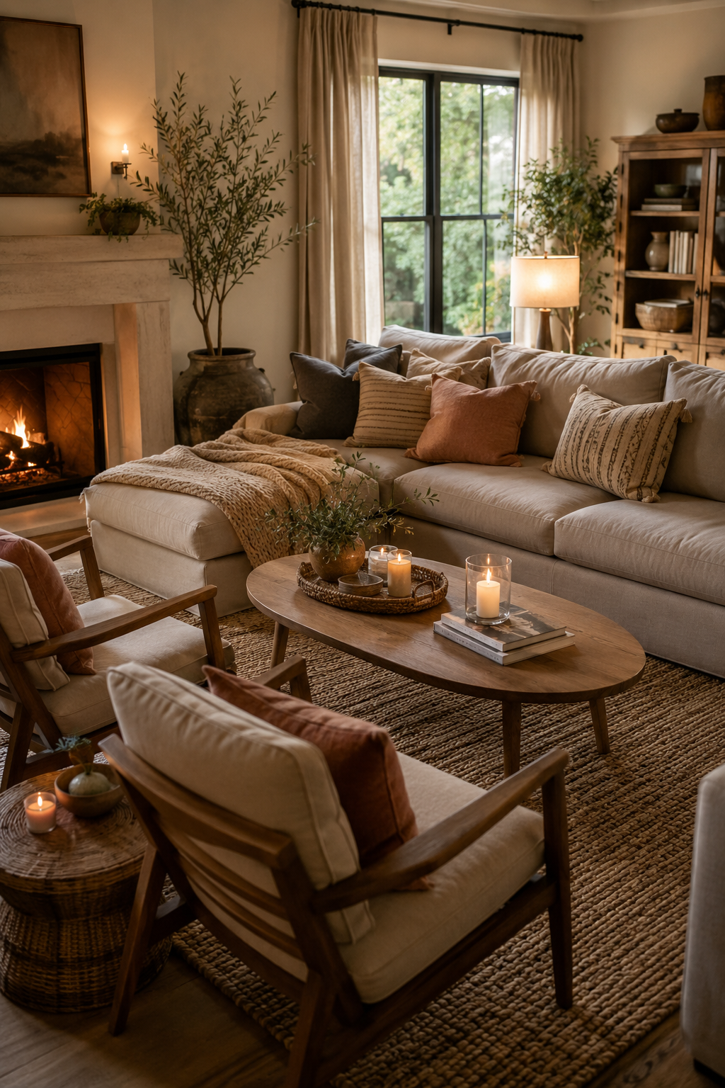 Seating Ideas in Cozy Living Room for a Comfortable Conversation Space — inspiration 1 of 17