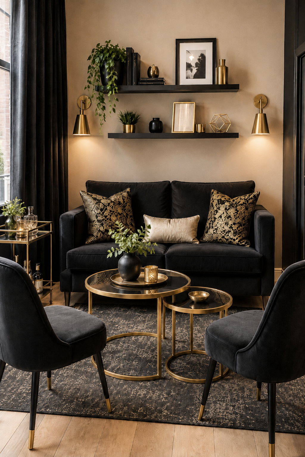 Why Black and Gold Living Rooms Work When You Want a Home That Finally Feels Pulled Together — inspiration 5 of 16