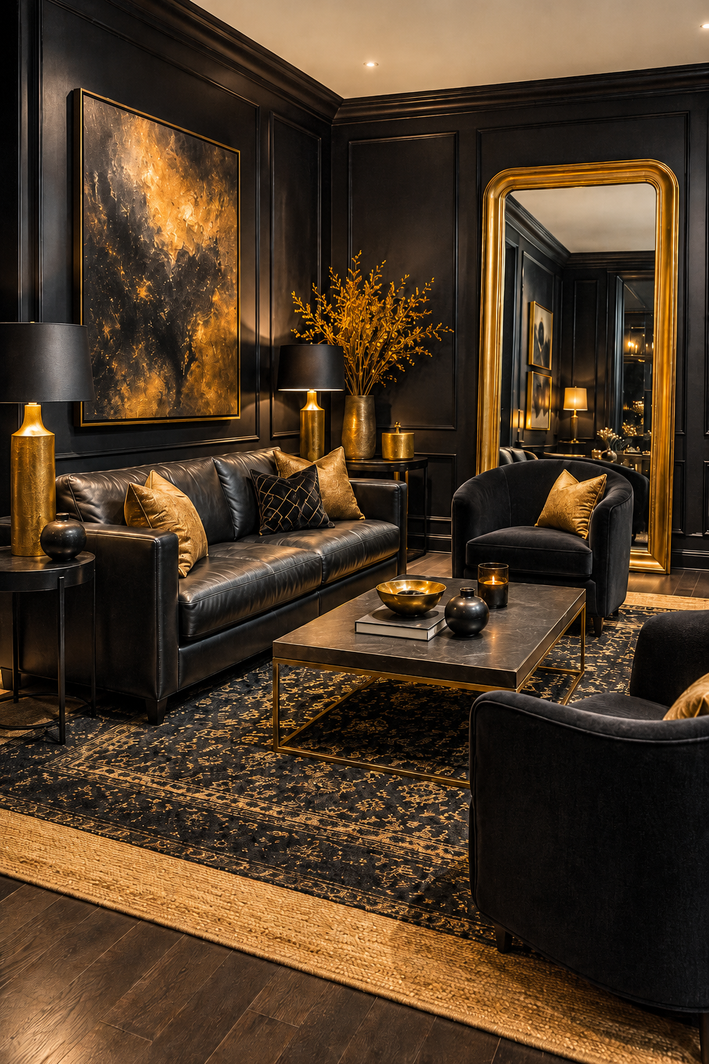 Why Black and Gold Living Rooms Work When You Want a Home That Finally Feels Pulled Together — inspiration 7 of 16