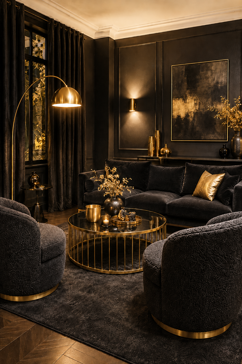 Why Black and Gold Living Rooms Work When You Want a Home That Finally Feels Pulled Together — inspiration 2 of 16