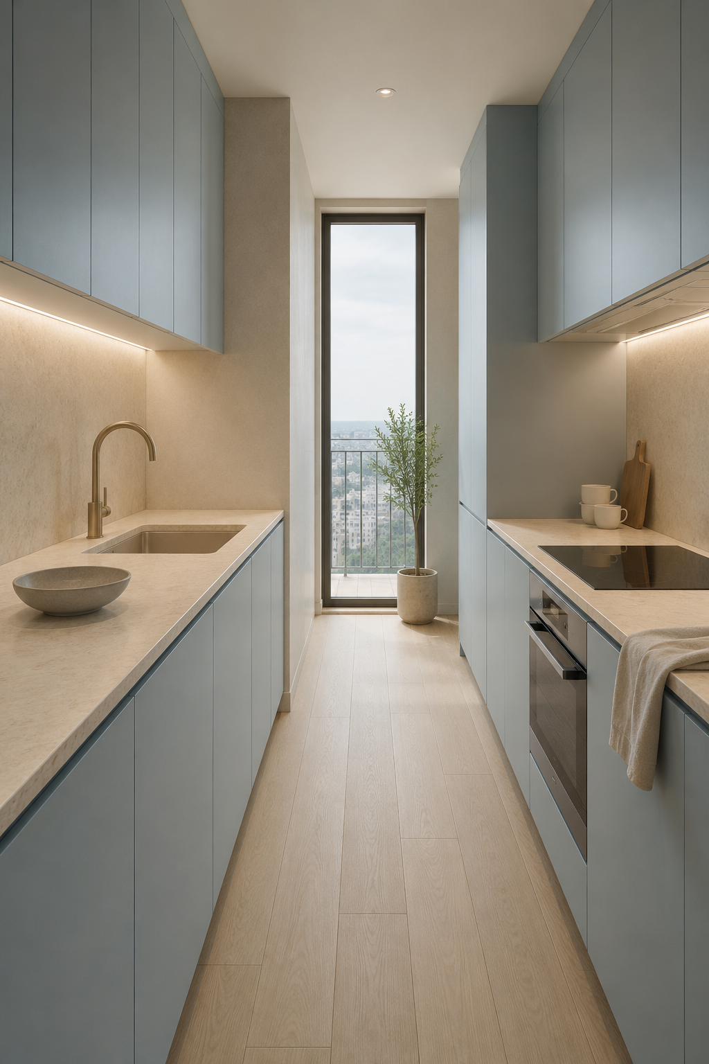 When Soft Blue & Sandy Sand Kitchen Ideas Start Feeling Beautifully Finished — inspiration 4 of 18