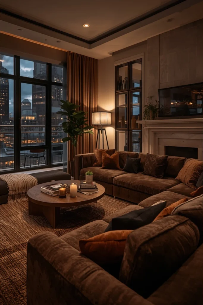 19 Chocolate Brown Couch Living Room Ideas for a Warm Luxe Look