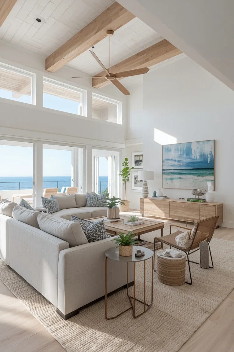 17 Coastal Living Room Ideas for a Bright Modern Seaside Look