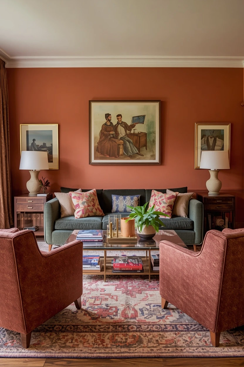 living room arrangement ideas with a U-shaped conversation seating group